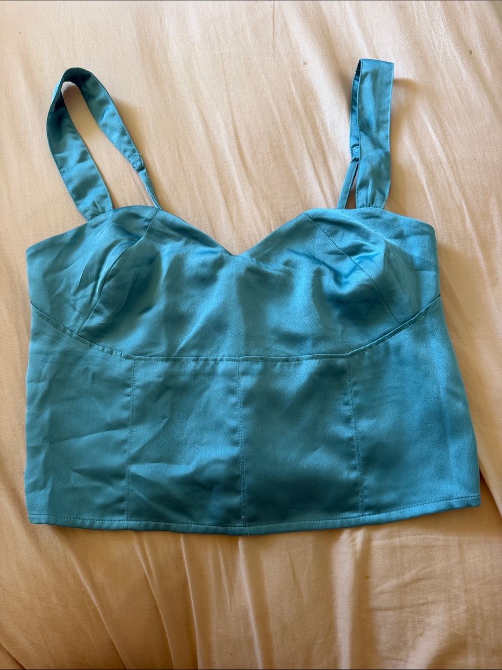 Abercrombie Teal Crop Top Tank